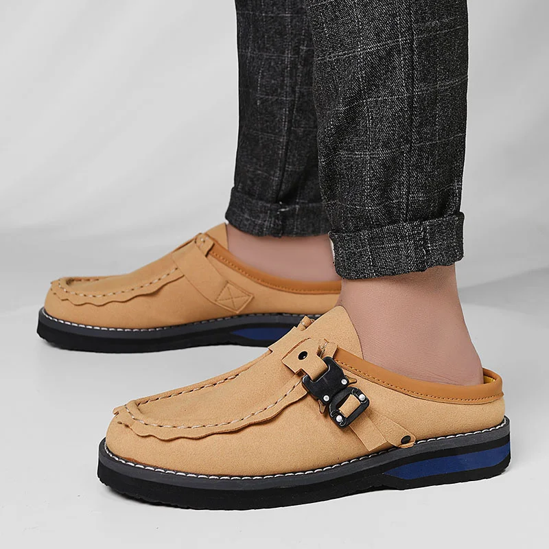 Hot Sale Fashion Men's Summer Shoes Breathable Leather Loafers Shoes Men Slip-on Casual Half Shoes for Men zapatos para hombre
Hot Sale Fashion Men's Summer Shoes Breathable Leather Loafers Shoes Men Slip-on Casual Half Shoes for Men zapatos para hombre