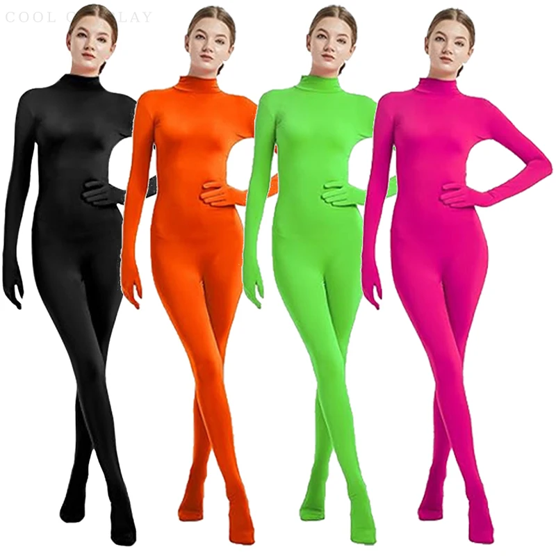 Женский невидимый костюм ниндзя на Хэллоуин, зеленая эластичная водолазка для взрослых с длинным рукавом, одежда для всего тела, зентай, сценическая одежда
Женский невидимый костюм ниндзя на Хэллоуин, зеленая эластичная водолазка для взрослых с длинным рукавом, одежда для всего тела, зентай, сценическая одежда