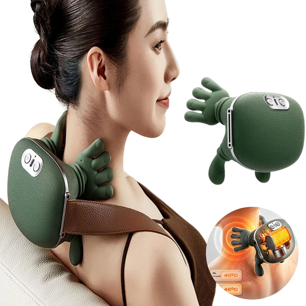 4D Bionic Palm-Like Neck Back Massager Electric Heated Deep Tissue Kneading Simulated Hand Pain Relief Muscle Relax Pillow
4D Bionic Palm-Like Neck Back Massager Electric Heated Deep Tissue Kneading Simulated Hand Pain Relief Muscle Relax Pillow