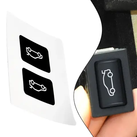 1pc Car Tailgate Button Cover Repair   Sticker Interior Accessories For BMW 3 5 7 Series F20 F30 F35 F10 F11 F01 F02