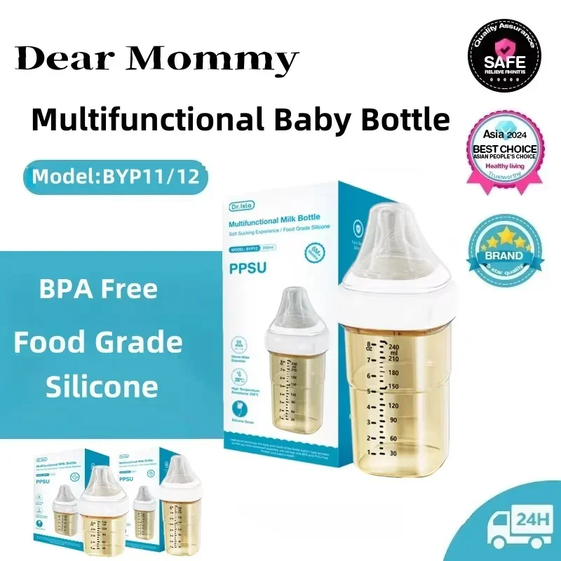 Multifunctional Baby Bottle 150/240ml PPSU Anti-Colic with Teeth Guard Bacteriostat Antifall Nursing Feeding Bottle BPA Free
Multifunctional Baby Bottle 150/240ml PPSU Anti-Colic with Teeth Guard Bacteriostat Antifall Nursing Feeding Bottle BPA Free