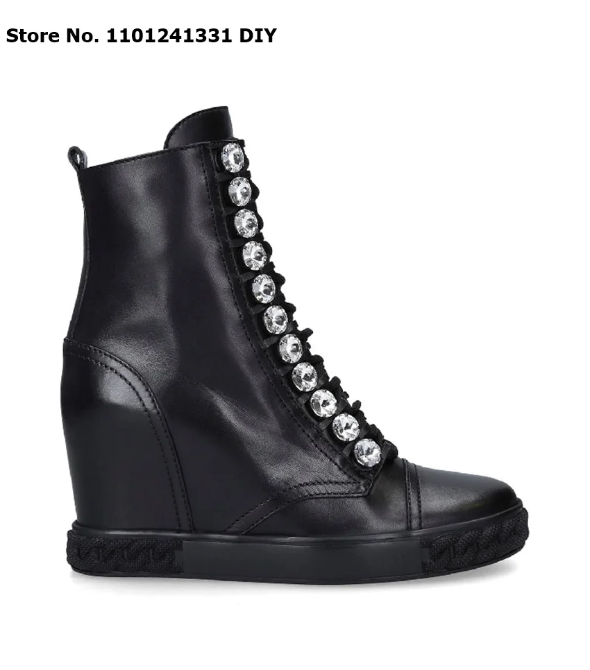 Wedge Shoes Platform Lace Up Lady Boots Slip-On Height Increasing Shoes Luxury Zip Zapatos Mujer Casual Shoes Women Wedges
Wedge Shoes Platform Lace Up Lady Boots Slip-On Height Increasing Shoes Luxury Zip Zapatos Mujer Casual Shoes Women Wedges