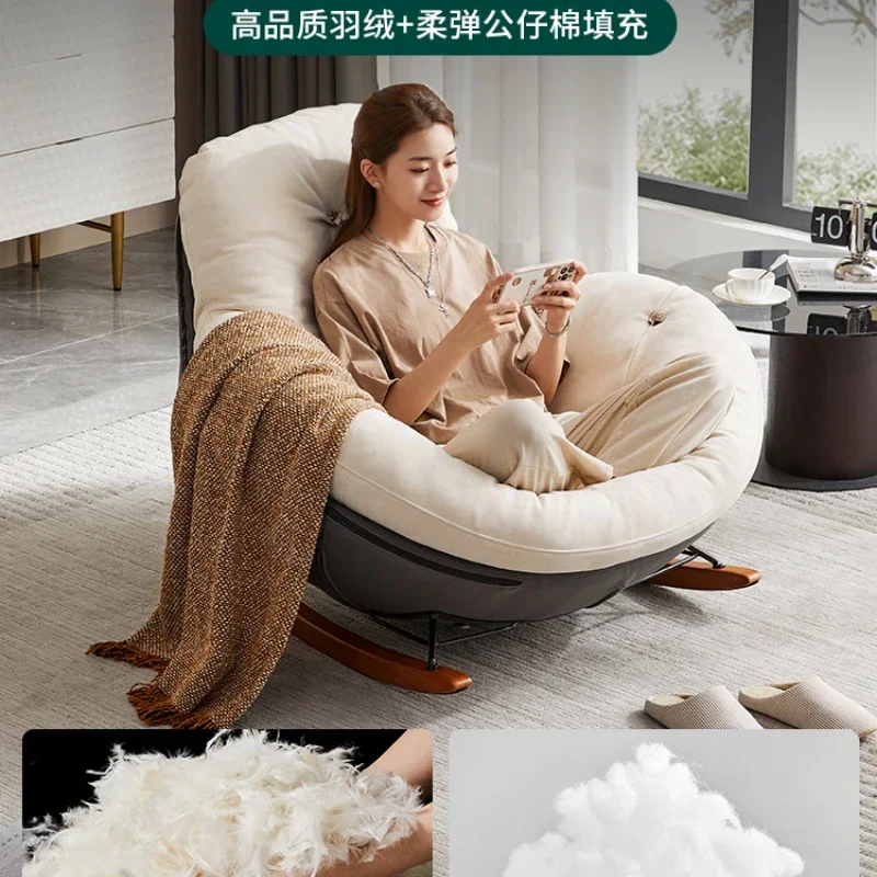 Penguin Simple Modern Rocking Chair Recliner Balcony Home Leisure Chair Living Room Light Luxury Lazy
Penguin Simple Modern Rocking Chair Recliner Balcony Home Leisure Chair Living Room Light Luxury Lazy