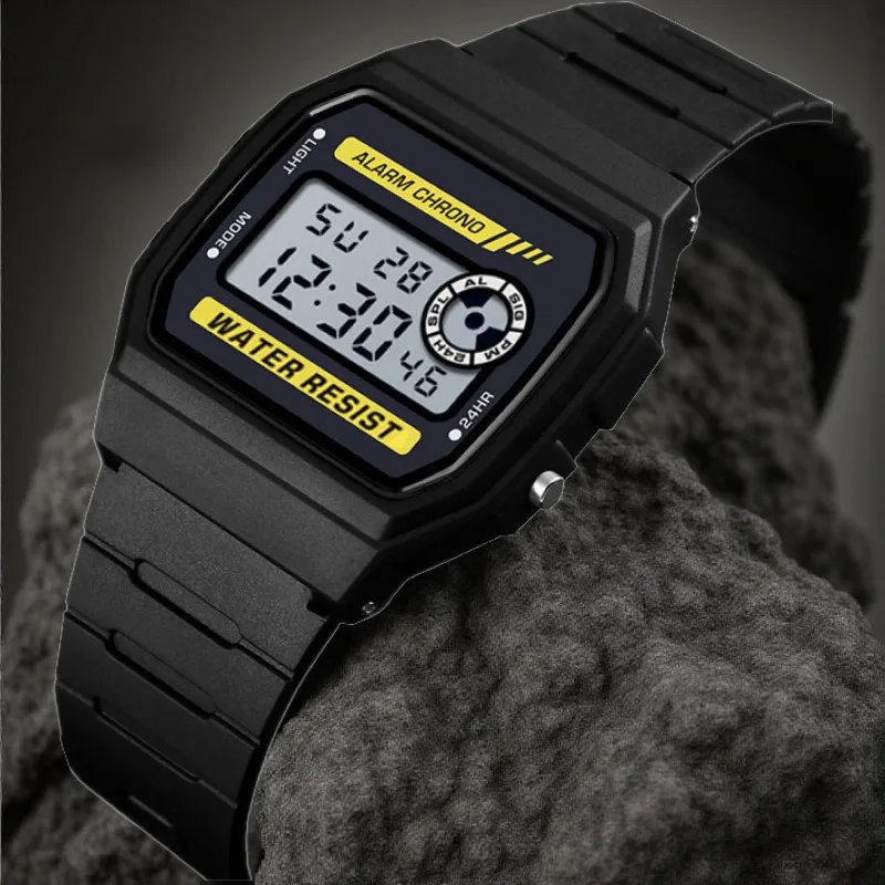 Electronic watch, fashionable student multi-function digital display timing outdoor sports electronic watch
Electronic watch, fashionable student multi-function digital display timing outdoor sports electronic watch
