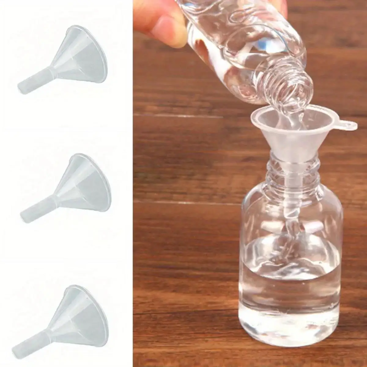 2Pcs/Lot Clear Small Plastic Funnel Reusable Lightweight Mini Funnels for Lab Liquid Oil Diffuser Bottle Filling Supplies
2Pcs/Lot Clear Small Plastic Funnel Reusable Lightweight Mini Funnels for Lab Liquid Oil Diffuser Bottle Filling Supplies