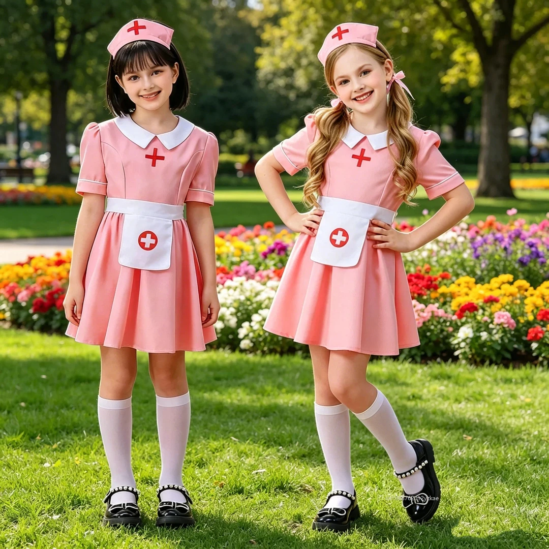 Doctor and Nurse Uniform Dress Set Pink Christmas Costume Party Outfit Stage Performance Clothes Halloween Cosplay Costume
Doctor and Nurse Uniform Dress Set Pink Christmas Costume Party Outfit Stage Performance Clothes Halloween Cosplay Costume