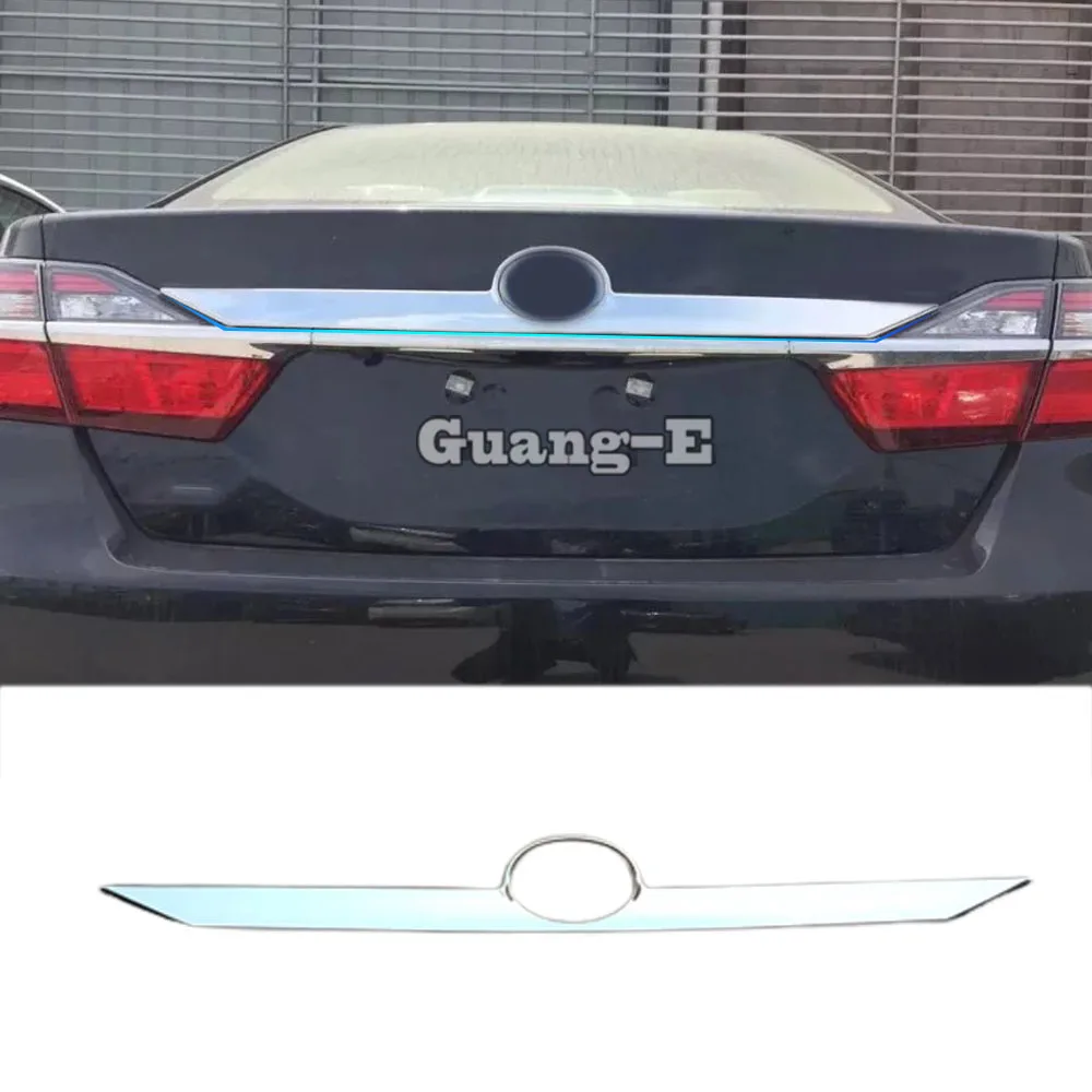 For Toyota Camry 2015 2016 2017 Car Trunk Style Stick Rear Back Bumper Cover ABS Chrome Wrap License Trim Frame Lamp Panel Hood
For Toyota Camry 2015 2016 2017 Car Trunk Style Stick Rear Back Bumper Cover ABS Chrome Wrap License Trim Frame Lamp Panel Hood