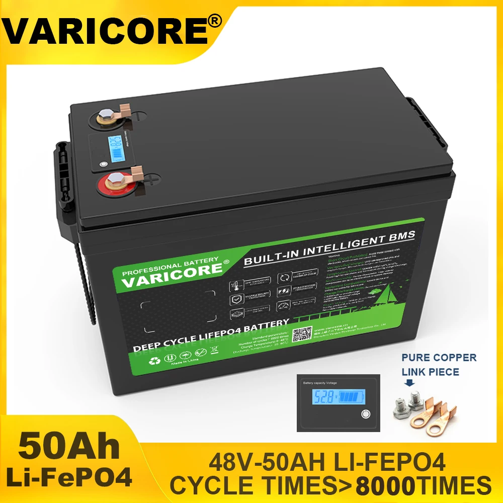 VariCore 48 В/58,4 В 50 Ач LiFePO4 Батарея 16 струн Литий-железо-фосфатный генератор переменного тока Солнечная энергия Гольф-кар Яхта Бесплатно налог
VariCore 48 В/58,4 В 50 Ач LiFePO4 Батарея 16 струн Литий-железо-фосфатный генератор переменного тока Солнечная энергия Гольф-кар Яхта Бесплатно налог