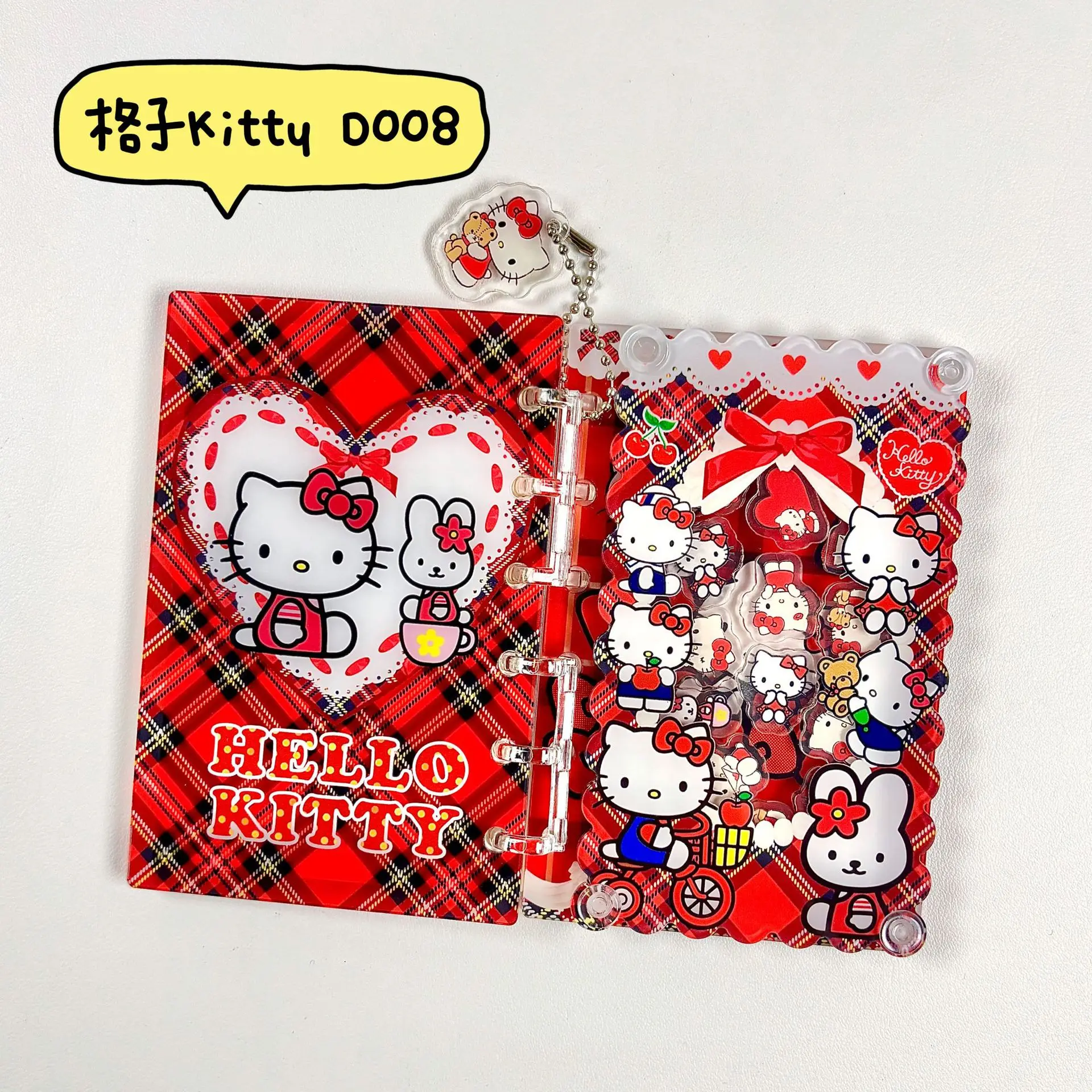 Hello Kitty Notepad DIY A7 Shake Acrylic Notebook Cartoon Acrylic Popular Student Handbook Exquisite Loose Leaf Book Girl Gift
Hello Kitty Notepad DIY A7 Shake Acrylic Notebook Cartoon Acrylic Popular Student Handbook Exquisite Loose Leaf Book Girl Gift