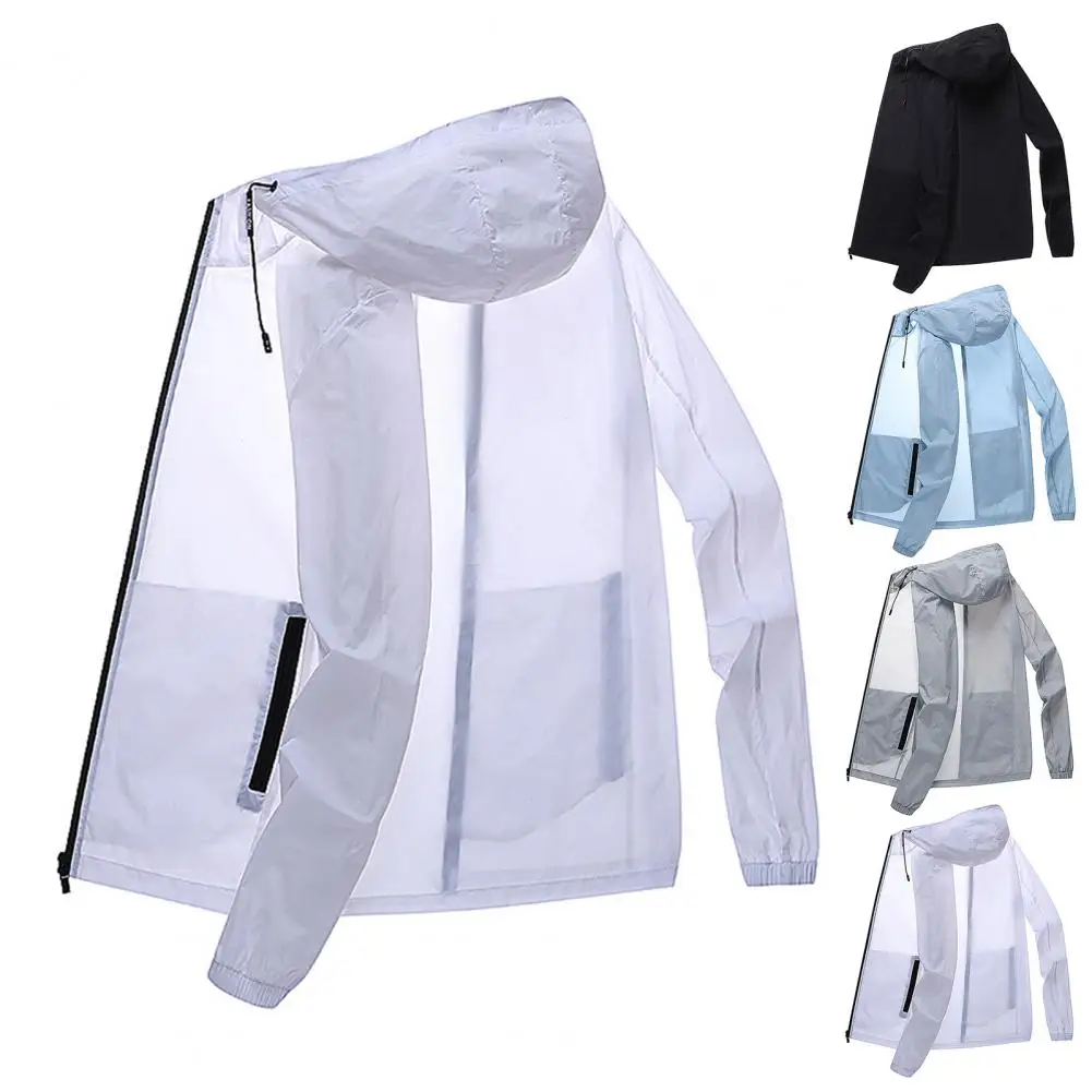 Men Summer Sunscreen Coat Hooded Thin Anti-UV Zipper Solid Color Sunshade Long Sleeves Plus Size Fishing Men Summer Jacket
Men Summer Sunscreen Coat Hooded Thin Anti-UV Zipper Solid Color Sunshade Long Sleeves Plus Size Fishing Men Summer Jacket