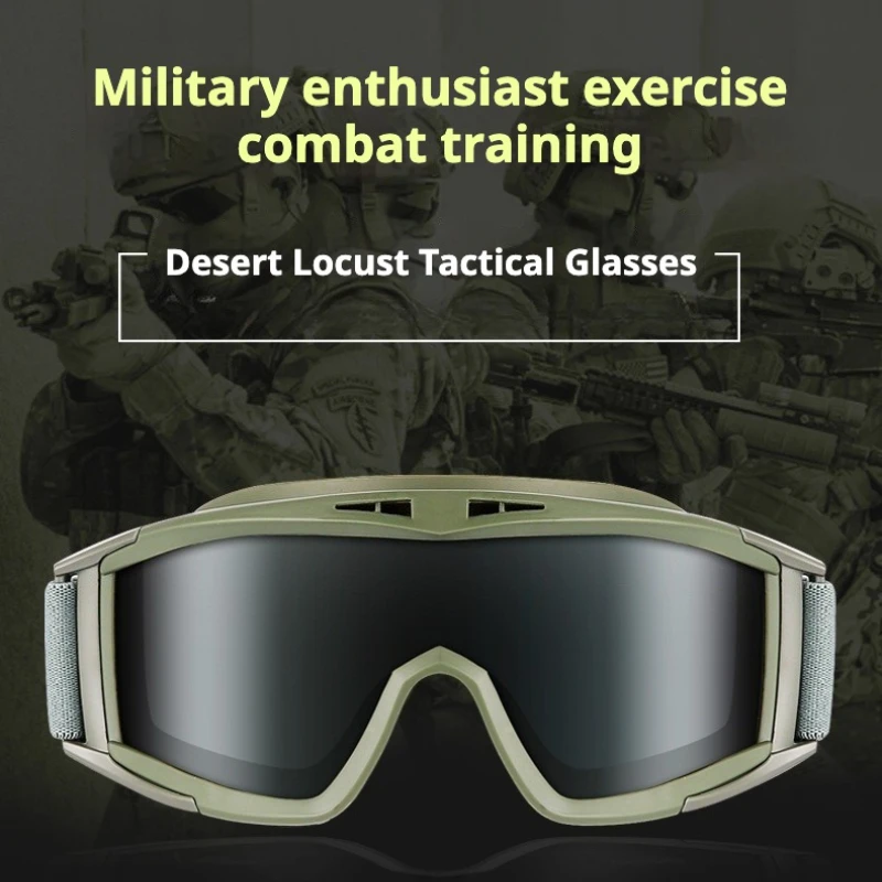 Тактические очки Desert Locust Военные болельщики Специальные очки Противотуманные очки для стрельбы на открытом воздухе
Тактические очки Desert Locust Военные болельщики Специальные очки Противотуманные очки для стрельбы на открытом воздухе