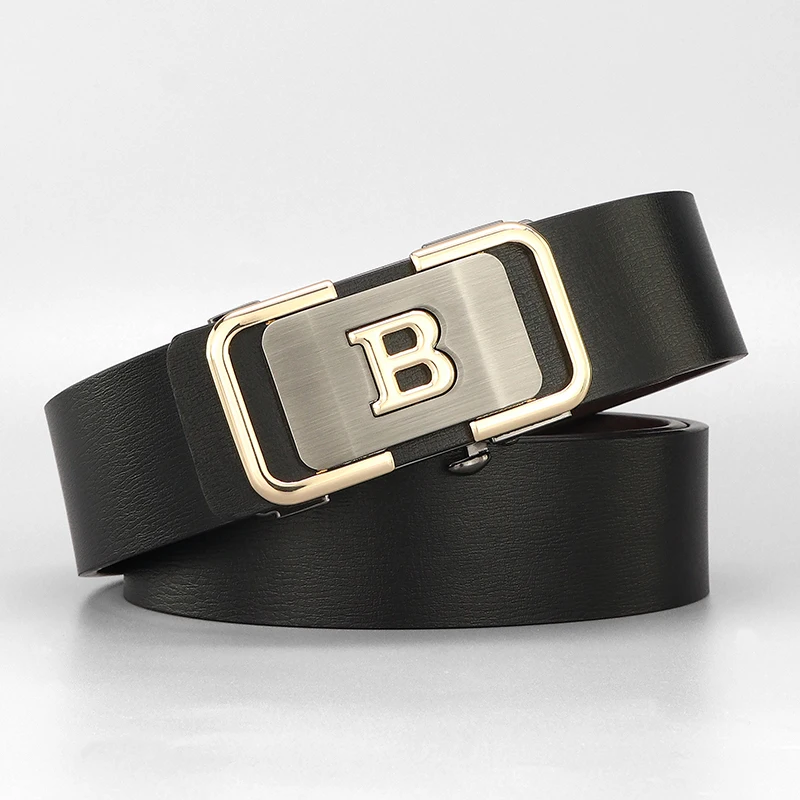High quality B letter Automatic Buckle toothless no holes belts men luxury famous brand genuine leather younth casual Waistband
High quality B letter Automatic Buckle toothless no holes belts men luxury famous brand genuine leather younth casual Waistband