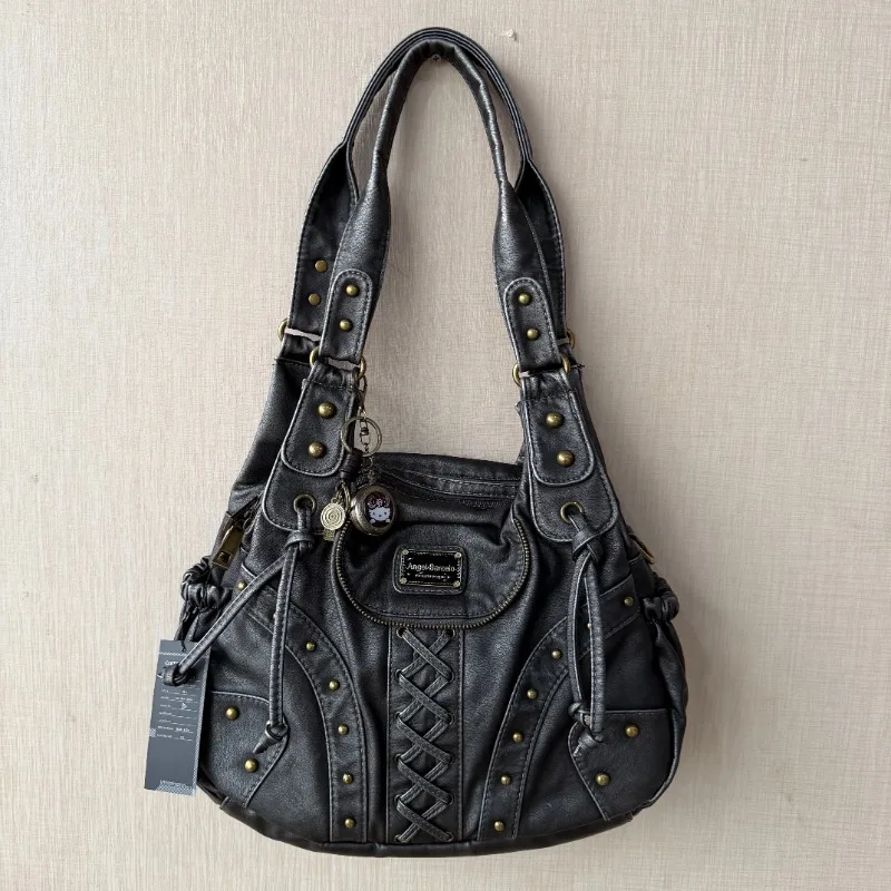 Retro Studded Crossbody Bag Large Capacity Shoulder сумка y2k Underarm Purse Fashion Biker Style Handbag for Women
Retro Studded Crossbody Bag Large Capacity Shoulder сумка y2k Underarm Purse Fashion Biker Style Handbag for Women