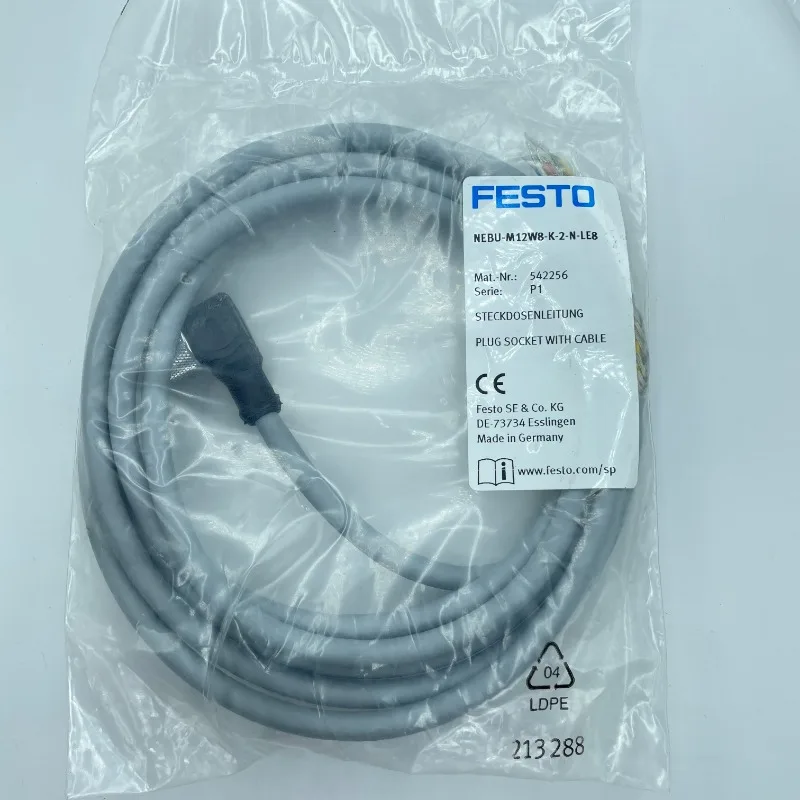 Parts for FESTO Festo with cable socket NEBU-M12W8 K 2 N LE8 542256
Parts for FESTO Festo with cable socket NEBU-M12W8 K 2 N LE8 542256