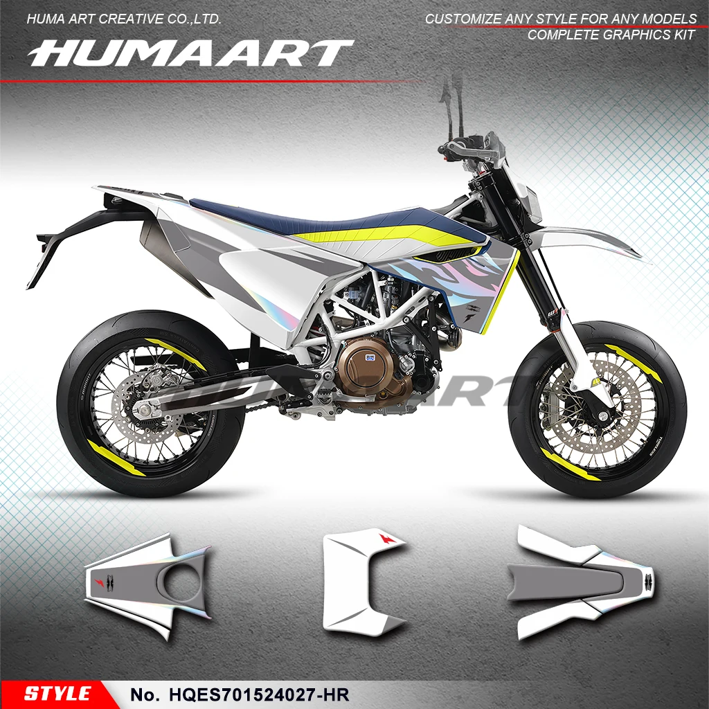 HUMAART Sticker MX полный виниловый Custom графическая наклейка Kit для Husqvarna Enduro Supermoto 701 2015-2024, HQES701524027-HR
HUMAART Sticker MX полный виниловый Custom графическая наклейка Kit для Husqvarna Enduro Supermoto 701 2015-2024, HQES701524027-HR