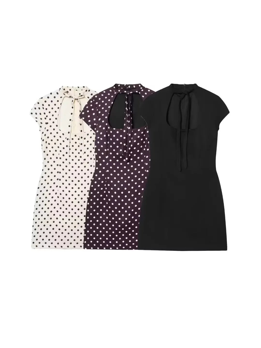Withered New Women's Slim Fit Hollow Out Sexy Bow Decoration Polka Dot Sleeveless Dress
Withered New Women's Slim Fit Hollow Out Sexy Bow Decoration Polka Dot Sleeveless Dress