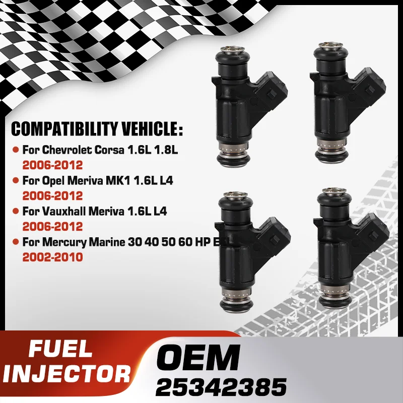 Car Engine Fuel Injectors Nozzle For Chevrolet Meriva Opel Meriva MK1 Vauxhall Meriva Mercury Marine 30 40 50 60 HP EFI 25342385
Car Engine Fuel Injectors Nozzle For Chevrolet Meriva Opel Meriva MK1 Vauxhall Meriva Mercury Marine 30 40 50 60 HP EFI 25342385