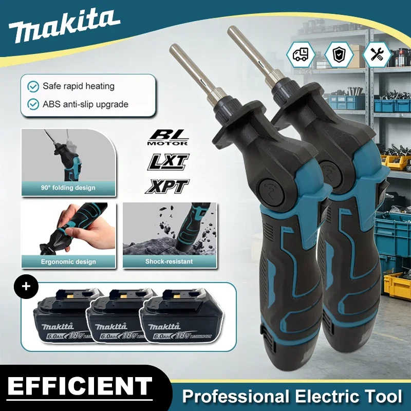 Makita Electric Soldering Iron Gun Welder Hot Air Gun Heating Welding Machine 0-400℃ Adjustable Temperature For 18V Battery
Makita Electric Soldering Iron Gun Welder Hot Air Gun Heating Welding Machine 0-400℃ Adjustable Temperature For 18V Battery