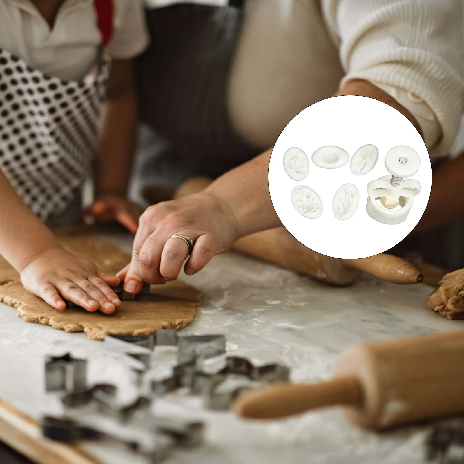 1Set Moon Cake Mold Creative Plastic Baking Molds for Home Bakery DIY Green Bean Cake Maker Non Scratch Convenient Clean
1Set Moon Cake Mold Creative Plastic Baking Molds for Home Bakery DIY Green Bean Cake Maker Non Scratch Convenient Clean