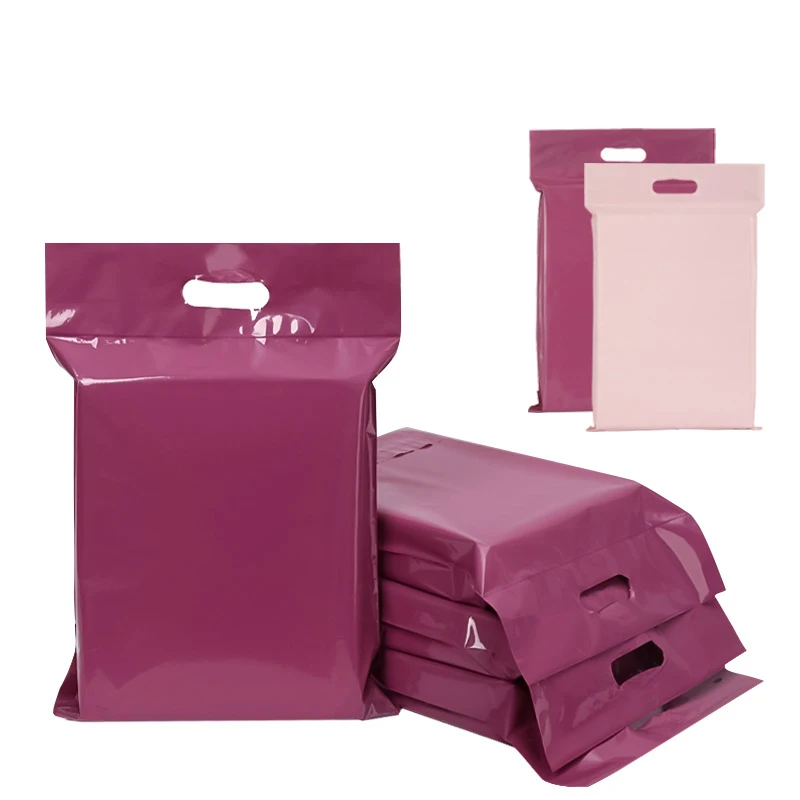 10Pcs Courier Bag with Handle Pink/Purple/White Plastic Shipping Bags Clothing Packaging Bag Gift Envelope 25x35cm/28x42cm
10Pcs Courier Bag with Handle Pink/Purple/White Plastic Shipping Bags Clothing Packaging Bag Gift Envelope 25x35cm/28x42cm
