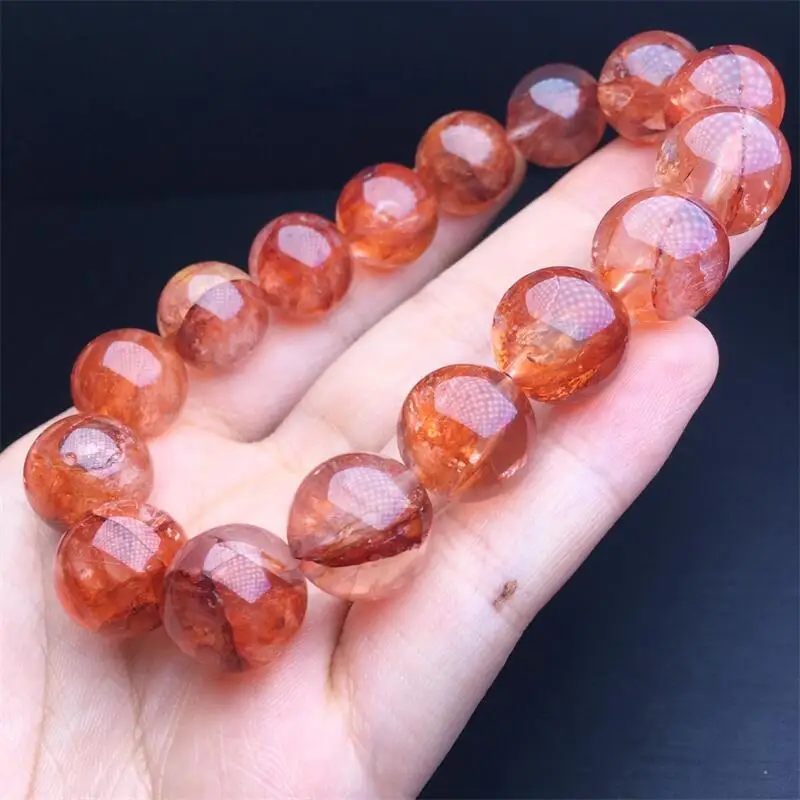 16MM Natural Red Fire Quartz Hematoid Bead Bracelet Women Fashion Round Stone Elegant Healing Strand Bangles Wristband Gift 1PCS
16MM Natural Red Fire Quartz Hematoid Bead Bracelet Women Fashion Round Stone Elegant Healing Strand Bangles Wristband Gift 1PCS