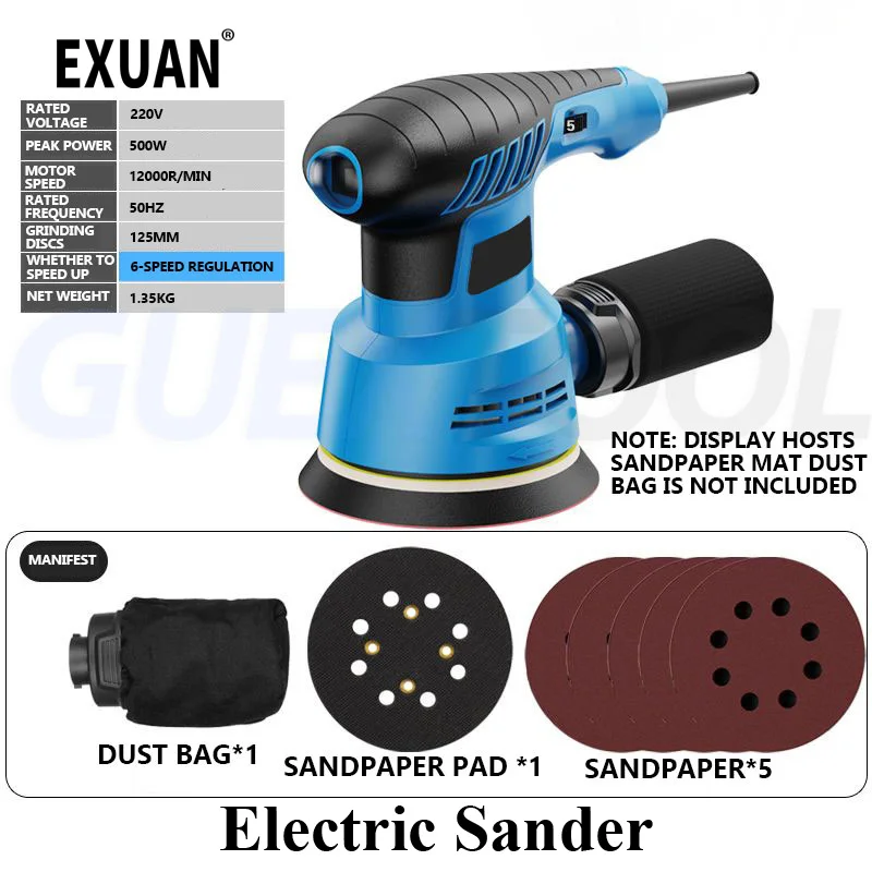 220V Electric Sander Machine Random Orbital Polisher Variable Speed Sander Sandpaper Car Polishing Machine Random-Orbit Sander
220V Electric Sander Machine Random Orbital Polisher Variable Speed Sander Sandpaper Car Polishing Machine Random-Orbit Sander
