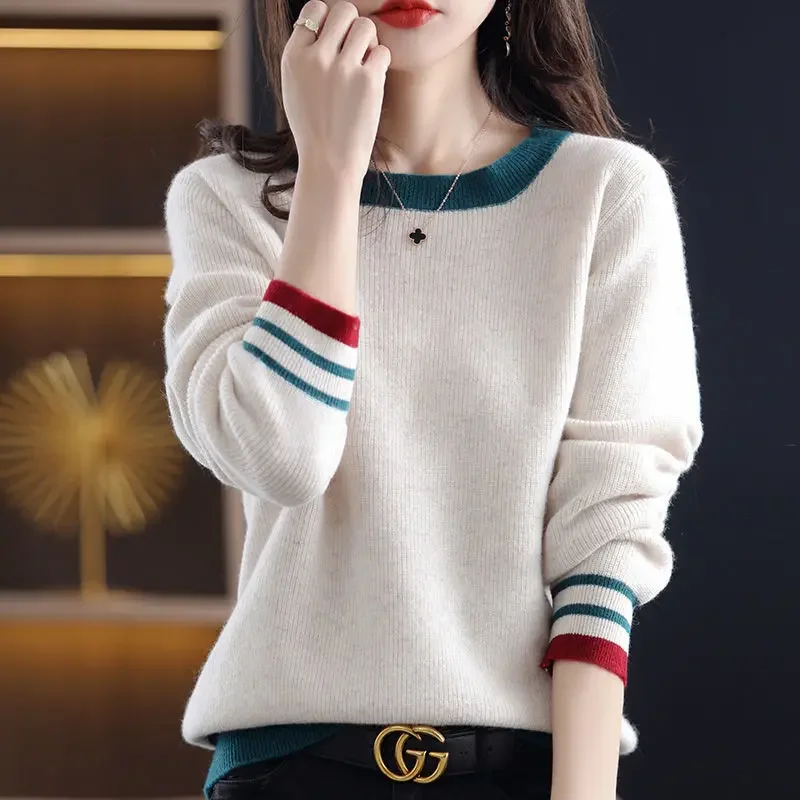 Korean All-match New Solid Color Long Sleeved Sweaters Top Autumn Winter O-neck Keep Warm Pullovers Women's Clothing 2024 LJ65
Korean All-match New Solid Color Long Sleeved Sweaters Top Autumn Winter O-neck Keep Warm Pullovers Women's Clothing 2024 LJ65