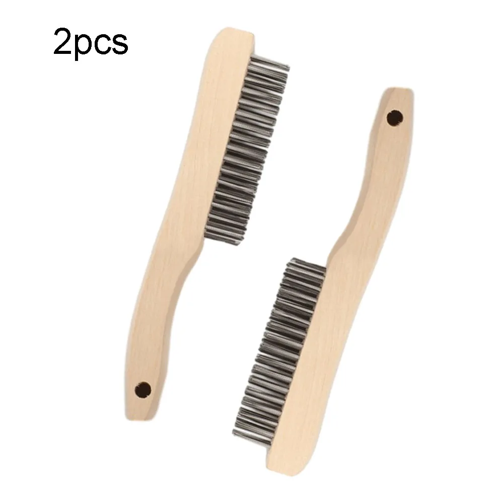 2Pcs 14'' Derusting Brush Steel Wire Brushes Wood Handle For Metal Scratch Rust Removal Dirt Cleaning Polishing Manual Tools
2Pcs 14'' Derusting Brush Steel Wire Brushes Wood Handle For Metal Scratch Rust Removal Dirt Cleaning Polishing Manual Tools