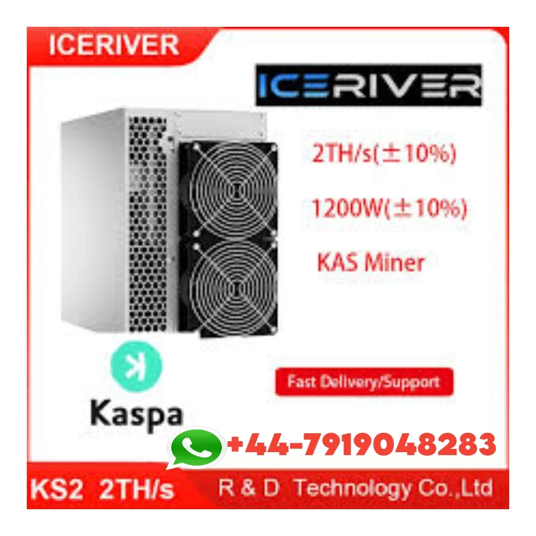 Q1 Новый IceRiver KAS KS2 2TH 1200 Вт, майнеры Kaspa Asic для криптовалюты, оборудование для майнинга KAS
Q1 Новый IceRiver KAS KS2 2TH 1200 Вт, майнеры Kaspa Asic для криптовалюты, оборудование для майнинга KAS