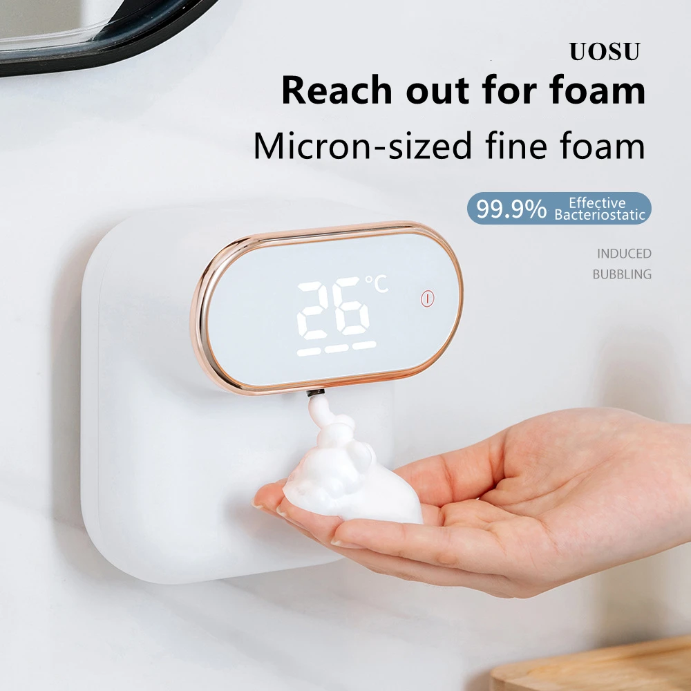 UOSU automatic induction soap dispenser LED foam hand washing machine kitchen infrared sensor dispenser bathroom accessories
UOSU automatic induction soap dispenser LED foam hand washing machine kitchen infrared sensor dispenser bathroom accessories