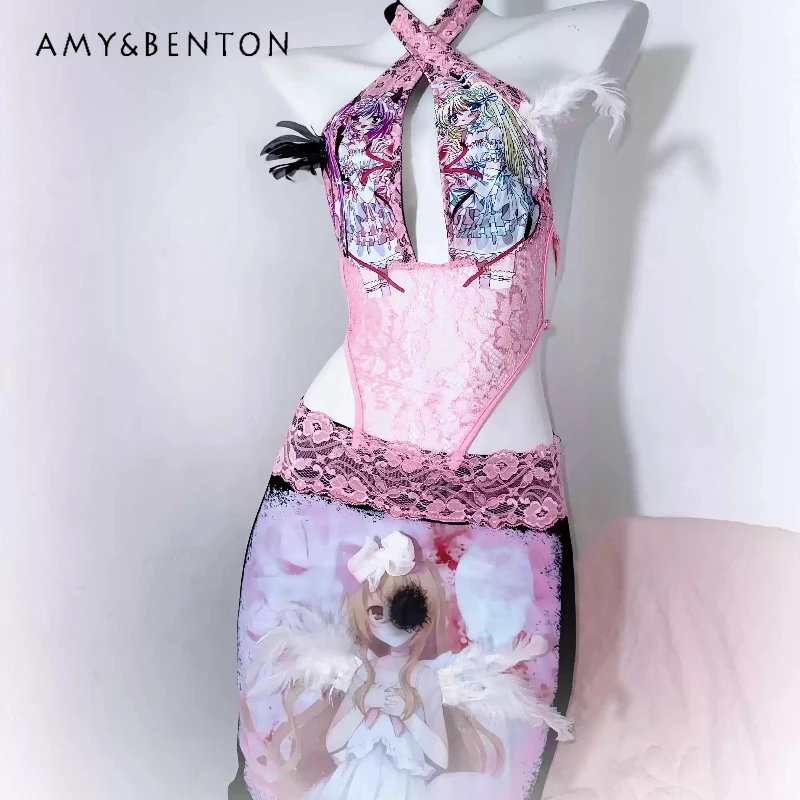 Original Design Pink Cartoon Animation Women's Dress 2025 New 2D Lace Splicing Hollow Out Fake Two-piece Long Dresses Ladies
Original Design Pink Cartoon Animation Women's Dress 2025 New 2D Lace Splicing Hollow Out Fake Two-piece Long Dresses Ladies