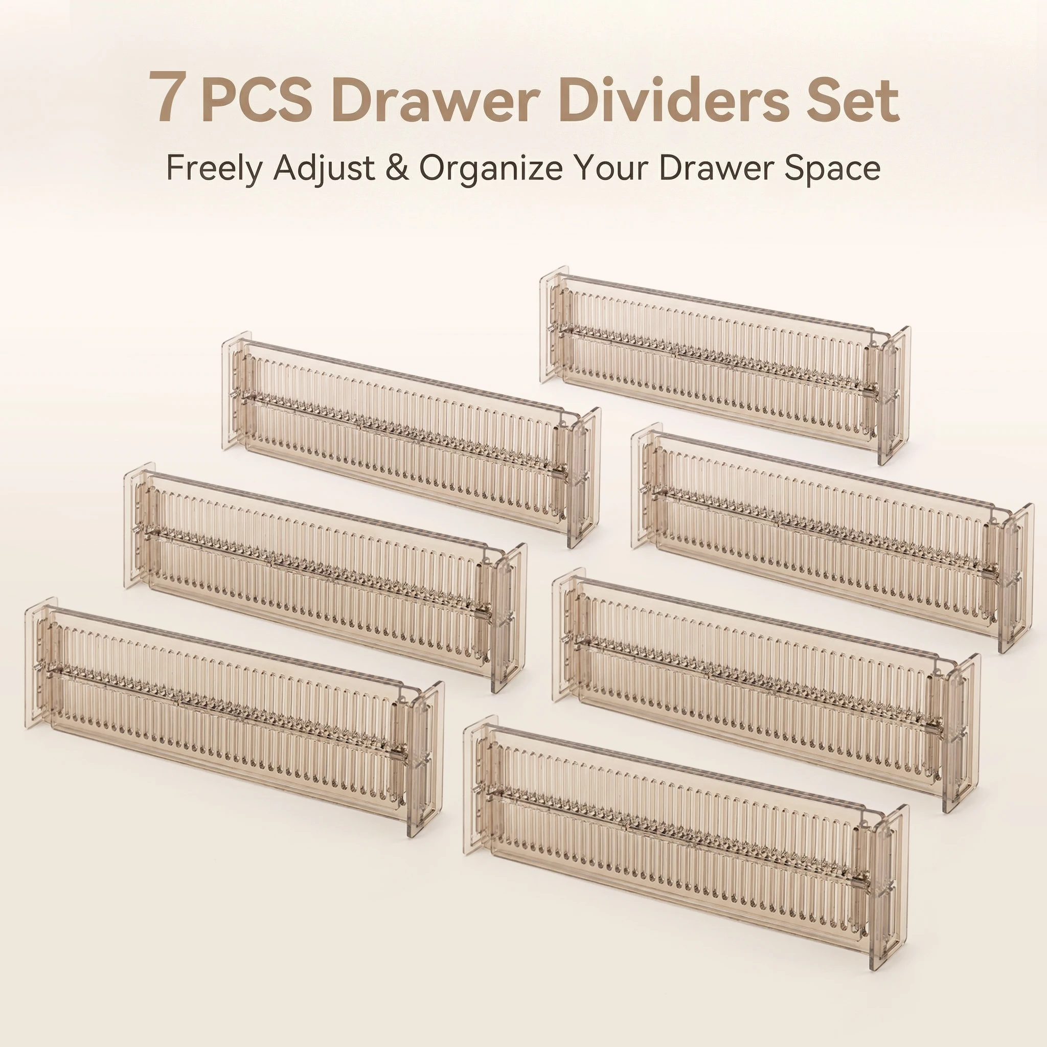 6/10/14pcs (3/5/7sets) Adjustable Drawer Organizing System For Easy Organization Of Stored Items And Maximizing Drawer Space.
6/10/14pcs (3/5/7sets) Adjustable Drawer Organizing System For Easy Organization Of Stored Items And Maximizing Drawer Space.