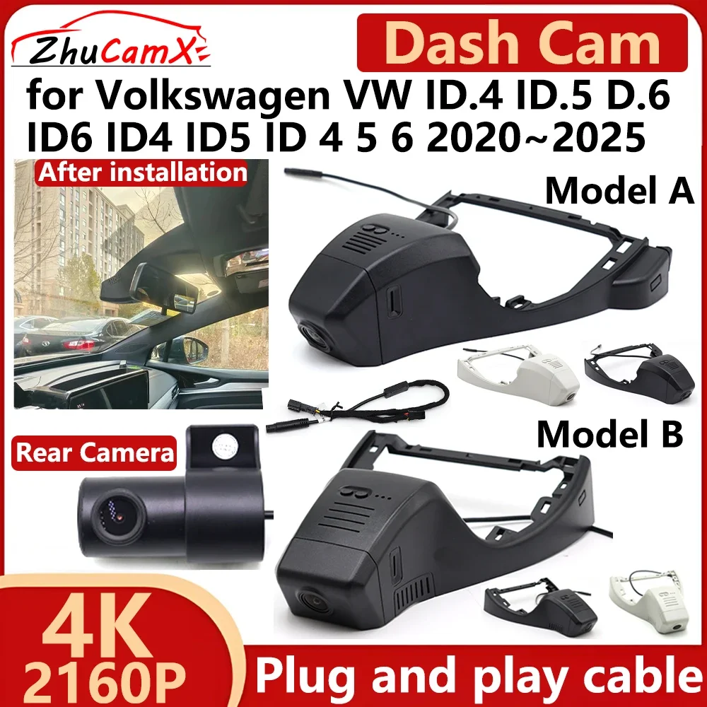 ZhuCamX for Volkswagen VW ID.4 ID.5 D.6 ID6 ID4 ID5 ID 4 5 6 2020~2025 4K 2160P Car DVR Dash Cam Camera Night Vision Recorder
ZhuCamX for Volkswagen VW ID.4 ID.5 D.6 ID6 ID4 ID5 ID 4 5 6 2020~2025 4K 2160P Car DVR Dash Cam Camera Night Vision Recorder