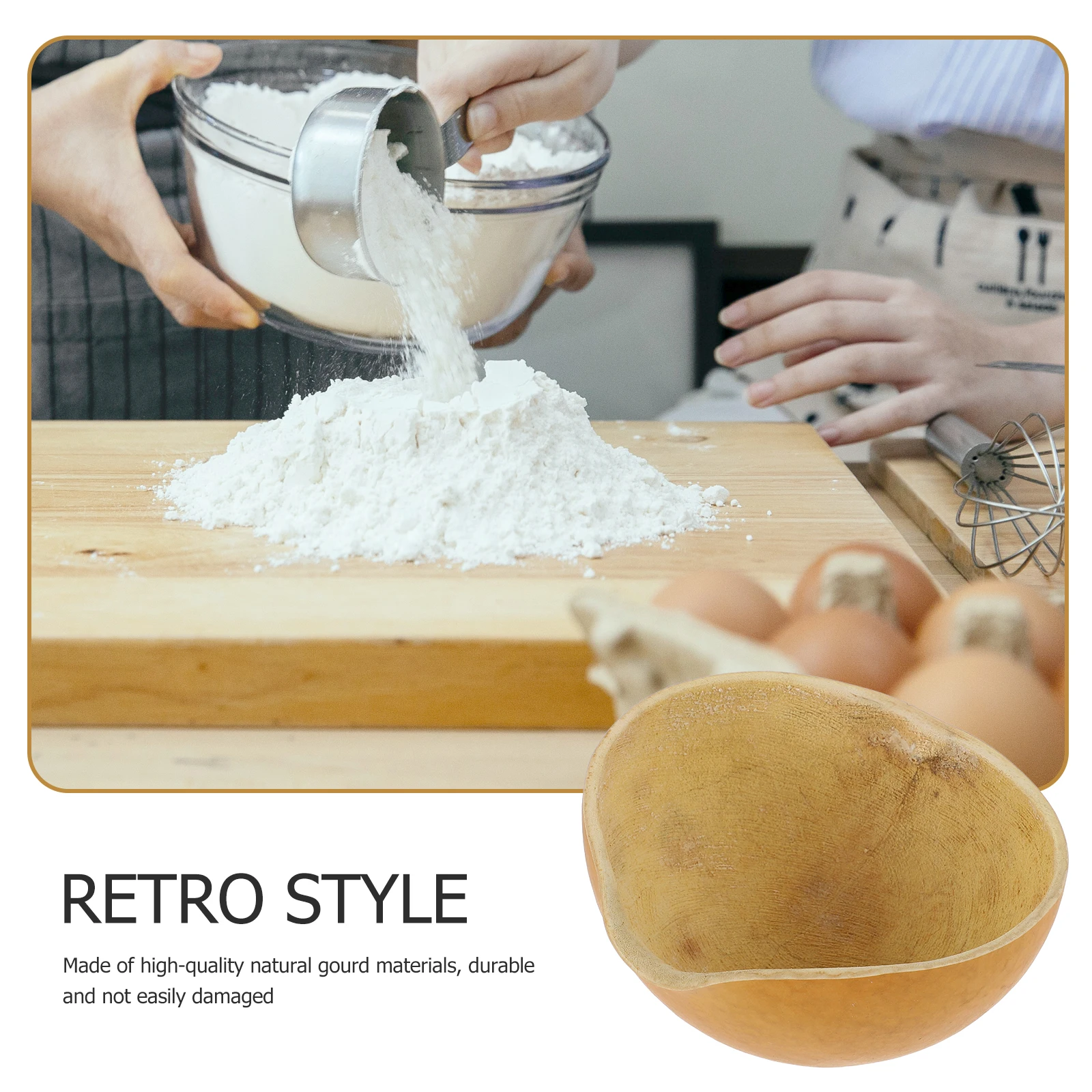 1Pcs Natural Gourd Water Spoon Kitchen Ladle Multipurpose Household Water Scoop Large Capacity Practical Tool
1Pcs Natural Gourd Water Spoon Kitchen Ladle Multipurpose Household Water Scoop Large Capacity Practical Tool