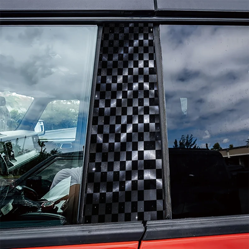 2 pieces of automotive B-pillar film Checkerboard Starry Sky Glossy material protective film
2 pieces of automotive B-pillar film Checkerboard Starry Sky Glossy material protective film