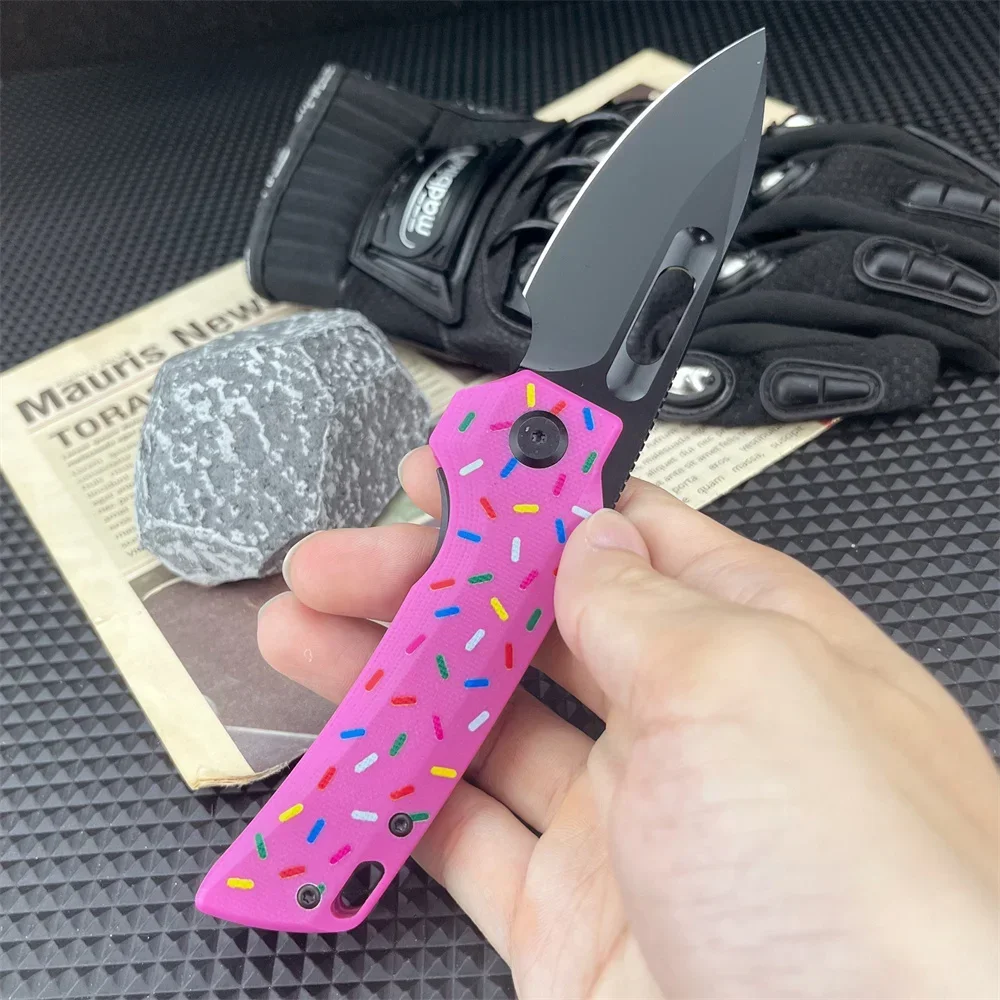 Donut Tadpoles Tactical Folding Knife Outdoor Portable Fruit Knife High Hardness Camping Tools Knife Self-defense Pocket Knife
Donut Tadpoles Tactical Folding Knife Outdoor Portable Fruit Knife High Hardness Camping Tools Knife Self-defense Pocket Knife