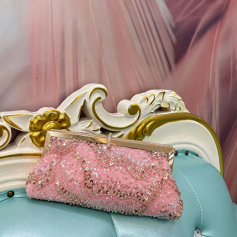 Fashion Retro Sequin Hand-Beading Small Cluch Handbags For Women Banquet Party Chain Shoulder Bag Crossbody Ladies Evening Bag
Fashion Retro Sequin Hand-Beading Small Cluch Handbags For Women Banquet Party Chain Shoulder Bag Crossbody Ladies Evening Bag