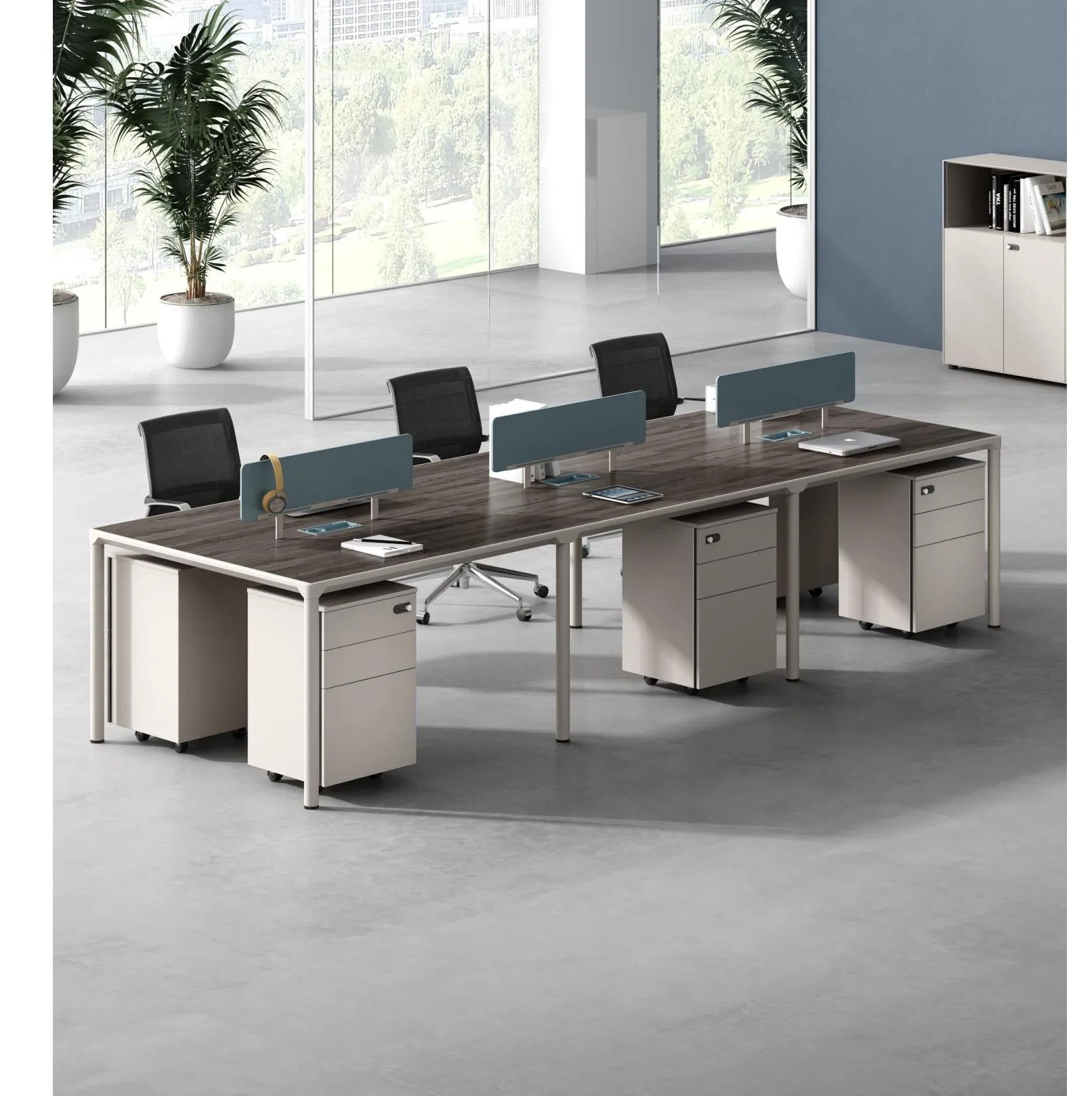 Современный деревянный офисный стол для персонала - прочный и стабильный офисный стол, сделанный в Китае Стол для персонала Стол для персонала L-образный офисный стол
Современный деревянный офисный стол для персонала - прочный и стабильный офисный стол, сделанный в Китае Стол для персонала Стол для персонала L-образный офисный стол