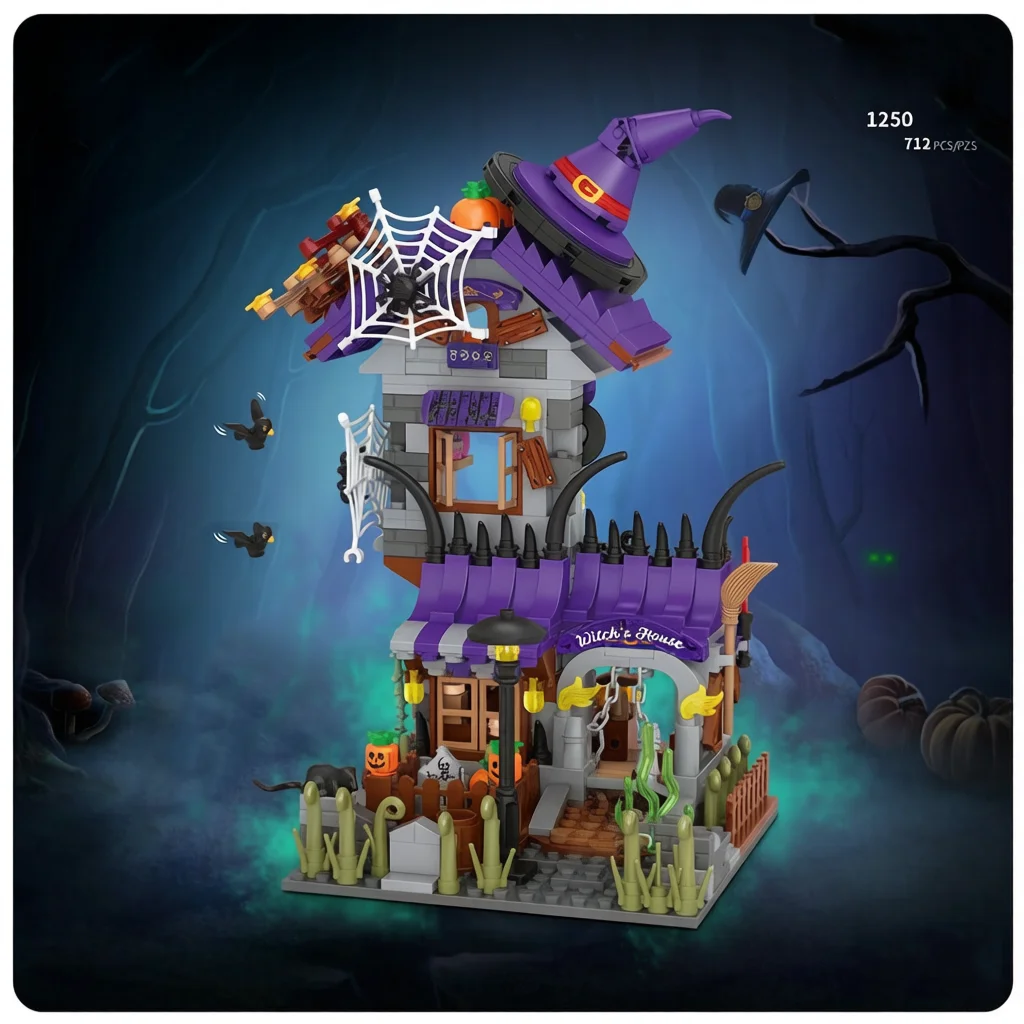 Idea Halloween Trick Or Treat City Street View Mini Block Witch House Assembly Building Brick Figures Streetscape Toys For Gifts
Idea Halloween Trick Or Treat City Street View Mini Block Witch House Assembly Building Brick Figures Streetscape Toys For Gifts