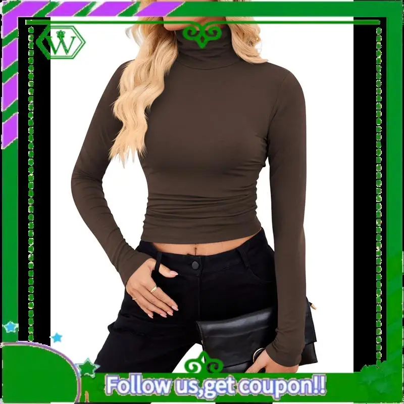 A18P-Women's Long Sleeve Shirts Fall Fashion Basic Thermal Underwear Tops Winter Clothes 2025
A18P-Women's Long Sleeve Shirts Fall Fashion Basic Thermal Underwear Tops Winter Clothes 2025