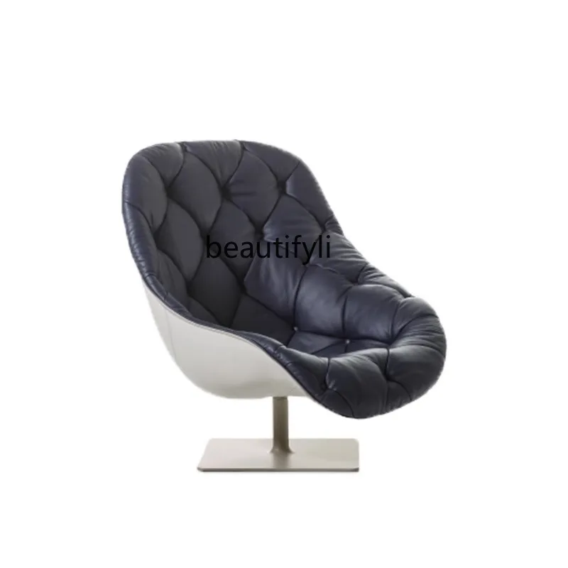 Italian modern minimalist rotating sofa living room model room reception leisure leather buckle chair
Italian modern minimalist rotating sofa living room model room reception leisure leather buckle chair