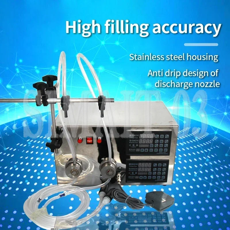 LY-138 Full Automatic CNC Desktop Liquid Filling Machine 60W Mag netic Pump Single Double Head for Wine Vinegar Soft Drink
LY-138 Full Automatic CNC Desktop Liquid Filling Machine 60W Mag netic Pump Single Double Head for Wine Vinegar Soft Drink