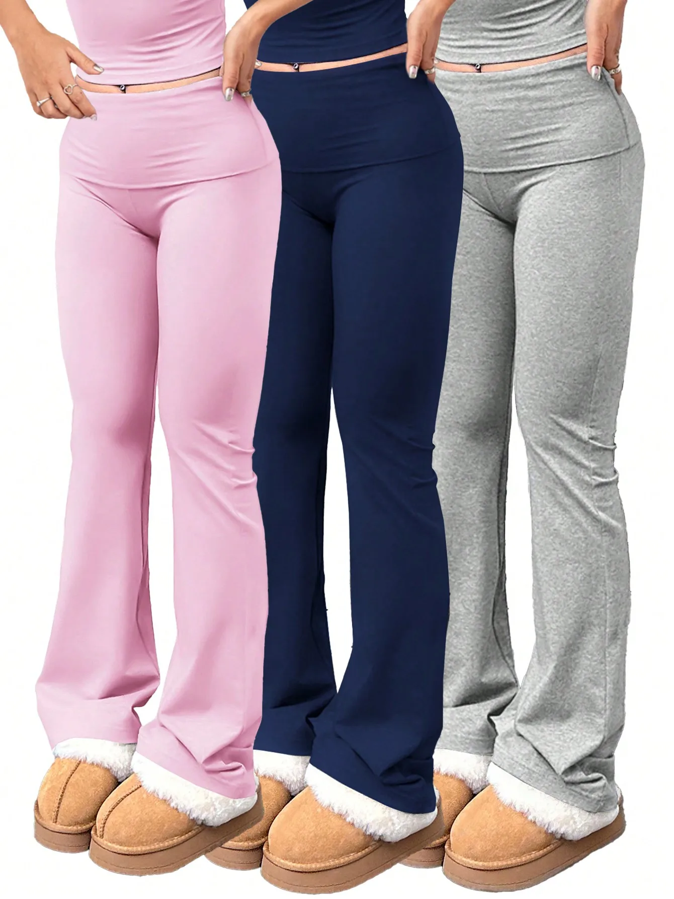 3pcs/Set Women's Yoga Pants - Elastic High-Waist Flare/Bootcut Leggings for Gym/Workout/Casual
3pcs/Set Women's Yoga Pants - Elastic High-Waist Flare/Bootcut Leggings for Gym/Workout/Casual