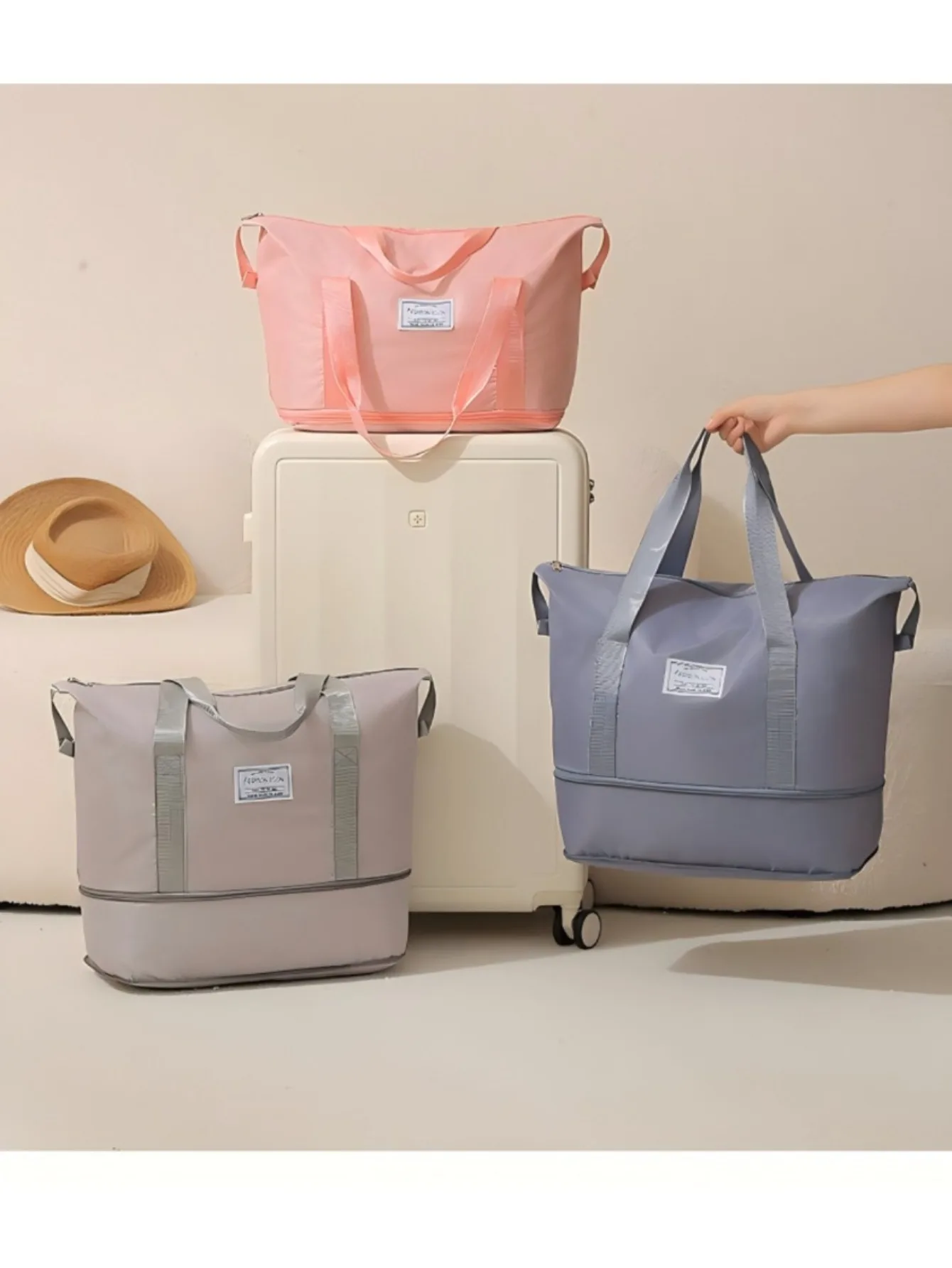 Travel One Shoulder Handheld Storage Bag Hand in Hand Laundry Travel Storage Bag Large Capacity Compressible Waterproof Luggage
Travel One Shoulder Handheld Storage Bag Hand in Hand Laundry Travel Storage Bag Large Capacity Compressible Waterproof Luggage