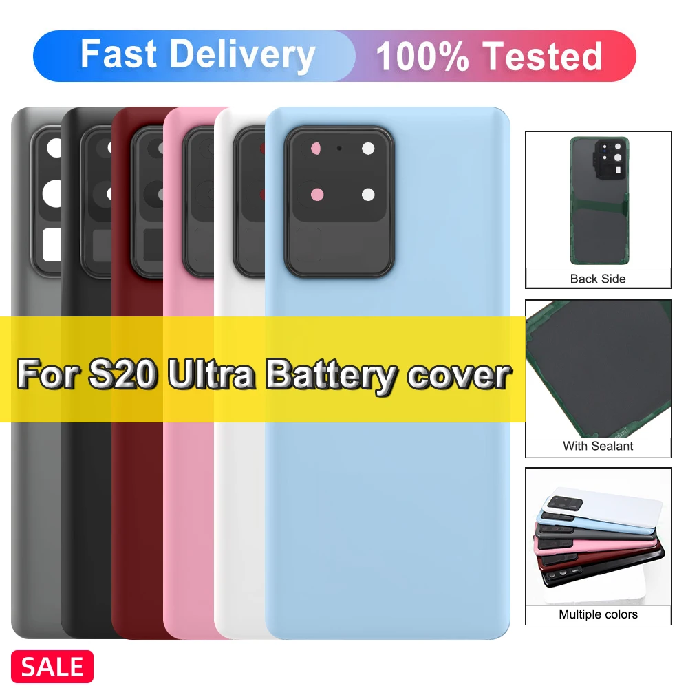 Back Cover for Samsung S20 Ultra Camera Frame Battery Door Housing Replacement Part, S20 Ultra Battery Back Cover Case
Back Cover for Samsung S20 Ultra Camera Frame Battery Door Housing Replacement Part, S20 Ultra Battery Back Cover Case