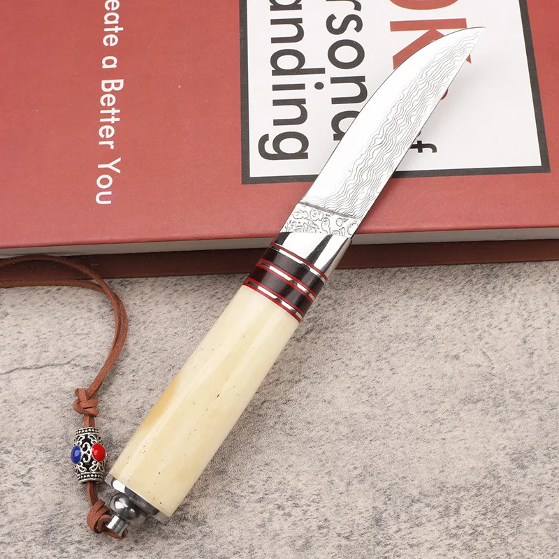 Hammer pattern forging Damascus steel small straight knives Outdoor portable portable high hardness Tool knives
Hammer pattern forging Damascus steel small straight knives Outdoor portable portable high hardness Tool knives