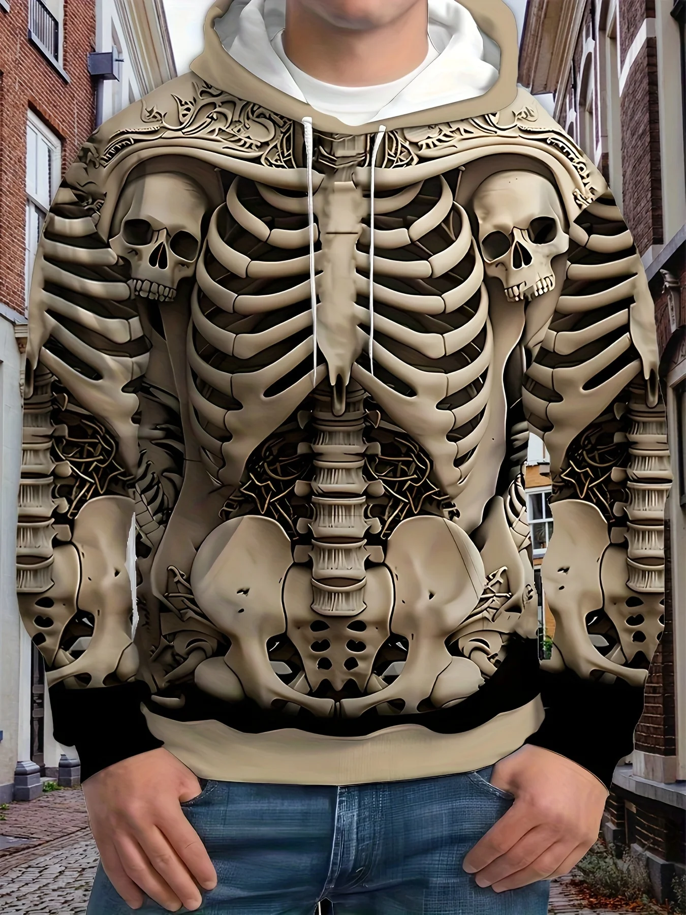 Skull Men's Hoodie 3d Skull Print Long Sleeved Hoodie Autumn/ Winter Streetwear Top Retro Casual Men's Hoodie Oversized Clothing
Skull Men's Hoodie 3d Skull Print Long Sleeved Hoodie Autumn/ Winter Streetwear Top Retro Casual Men's Hoodie Oversized Clothing