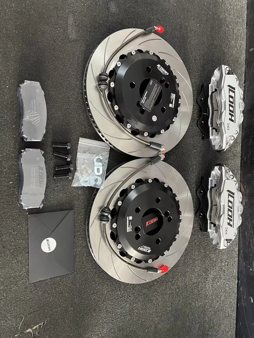 High Quality D42 Steel Disc Rear 380X28 4-piston brake caliper kit fits for BMW 4 Series Convertible Convertible (F33) 2013-2020
High Quality D42 Steel Disc Rear 380X28 4-piston brake caliper kit fits for BMW 4 Series Convertible Convertible (F33) 2013-2020