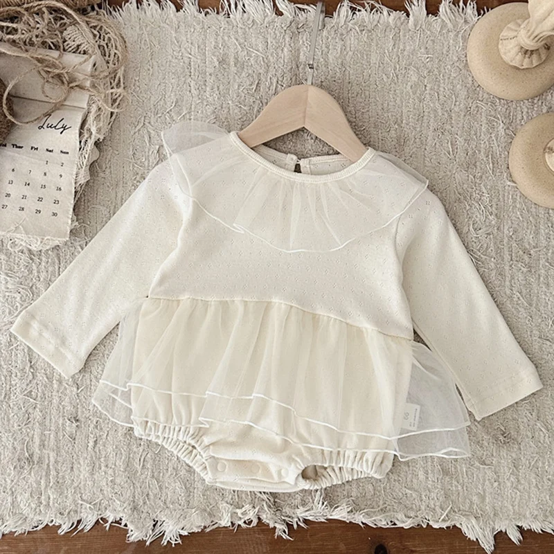 2024 New Autumn 0-24M Baby Girls Clothing Toddler Baby Girls Romper Long Sleeved Cotton Mesh Splicing Infant Baby Girls Jumpsuit
2024 New Autumn 0-24M Baby Girls Clothing Toddler Baby Girls Romper Long Sleeved Cotton Mesh Splicing Infant Baby Girls Jumpsuit