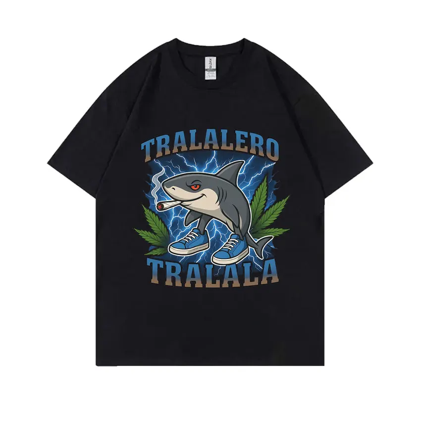 Limited Italian Brainrot Tralalero Tralala Funny Anime Shark Smoking Graphic T-shirt Men's Casual T Shirts Unisex Humor Tshirt
Limited Italian Brainrot Tralalero Tralala Funny Anime Shark Smoking Graphic T-shirt Men's Casual T Shirts Unisex Humor Tshirt